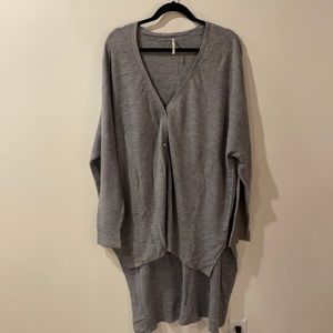 Long light blue cardigan